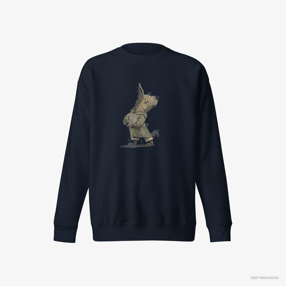 Yorkshire Terrier Hitting the Gym – Women's Sweatshirt Navy Eco – Eco-Friendly