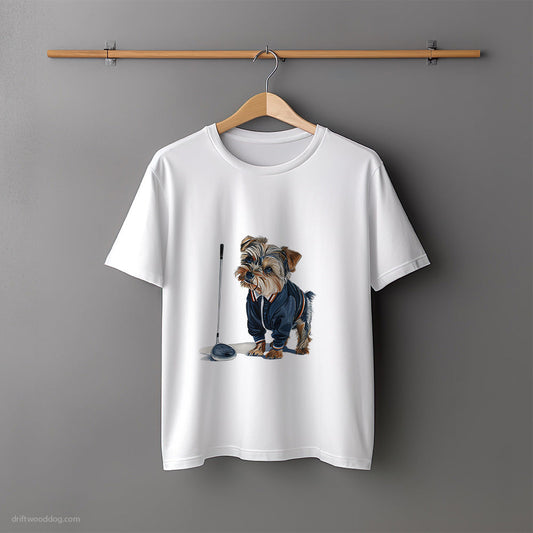 Yorkshire Terrier in the Golf Zone T-Shirt – Unisex Tee for Dog Lovers