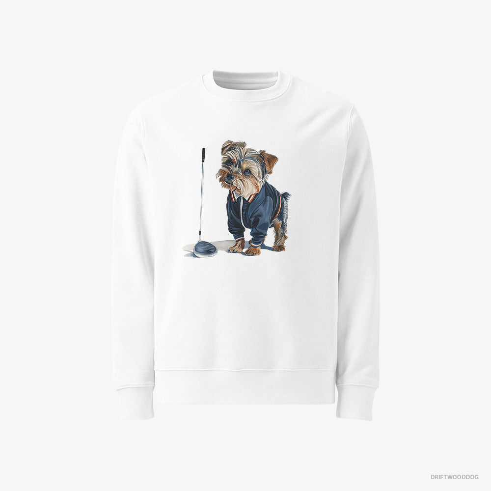 Yorkshire Terrier in the Golf Zone Classic Sweatshirt