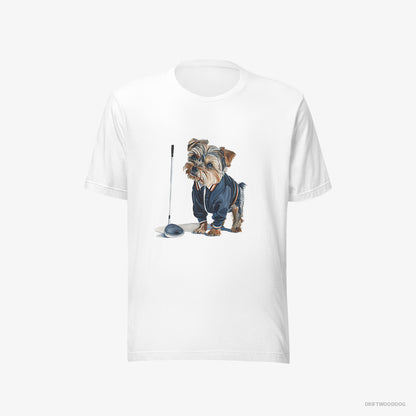 Yorkshire Terrier in the Golf Zone White T-Shirt