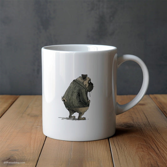 Pug Being Sad Mug – Unique Dog Cups | Dog-Themed Mugs