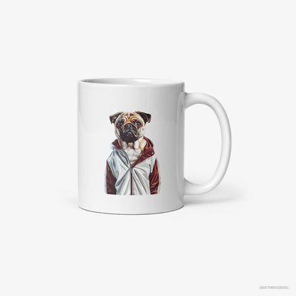 Pug Ready to Hit the Gym White Mug