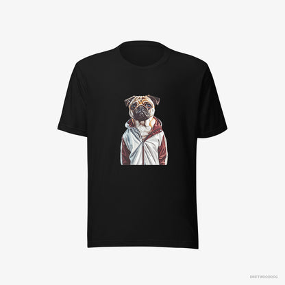 Pug Ready to Hit the Gym Black T-Shirt