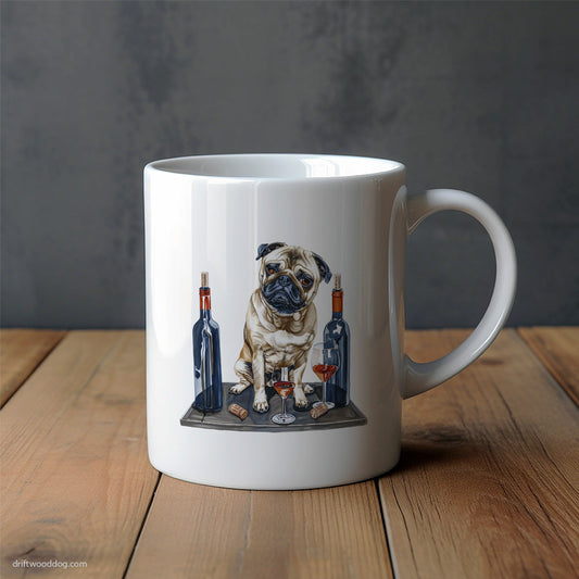 Pug in a Wine Lover’s Paradise Mug – Unique Dog Cups | Dog-Themed Mugs