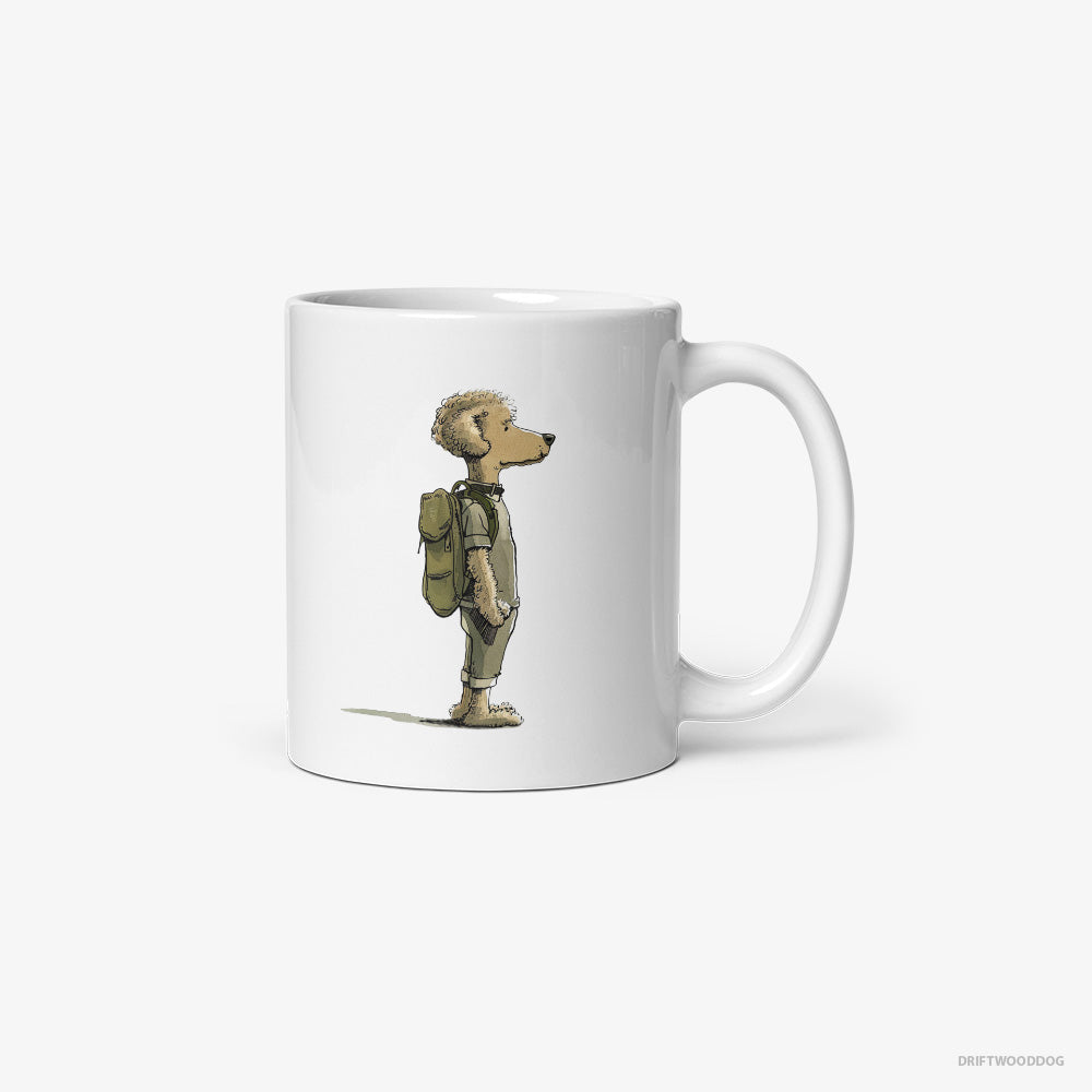 Poodle Hiking with a Backpack Classic Mug