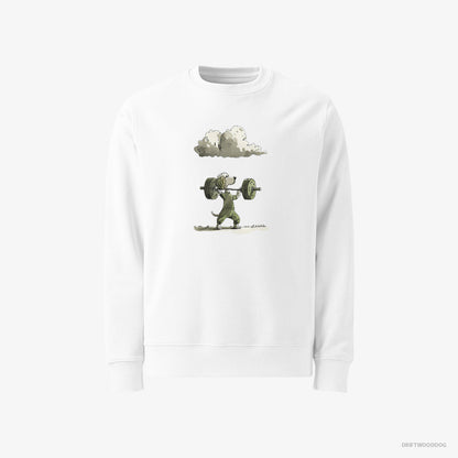 Poodle Powerlifting Champion White Sweatshirt