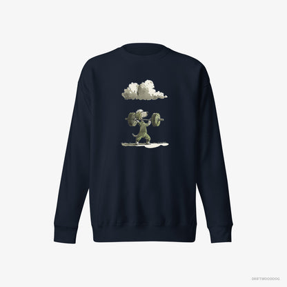 Poodle Powerlifting Champion Navy Sweatshirt