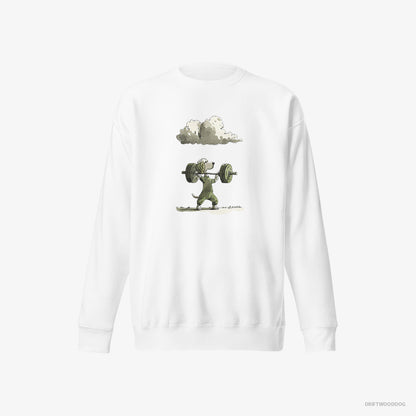 Poodle Powerlifting Champion White Sweatshirt