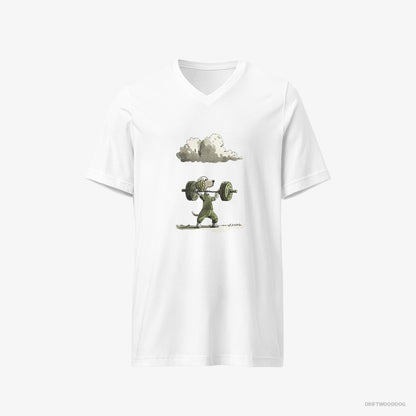 Poodle Powerlifting Champion White T-Shirt