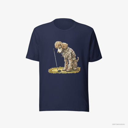 Poodle on the Golf Course Navy T-Shirt