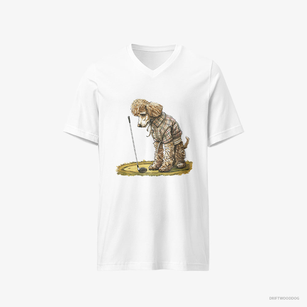 Poodle on the Golf Course V-Neck T-Shirt