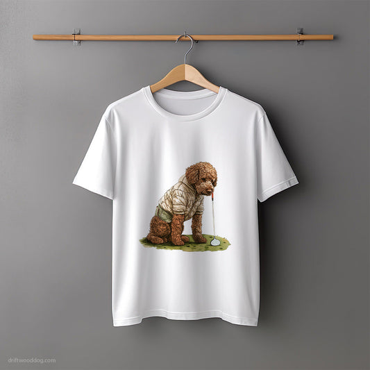 Poodle in the Golf Zone T-Shirt – Unisex Tee for Dog Lovers