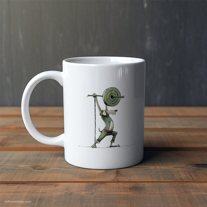 Labrador Retriever in Lifting Beast Mode Mug – Cute Dog-Themed Mugs | Perfect Gifts for Dog Lovers