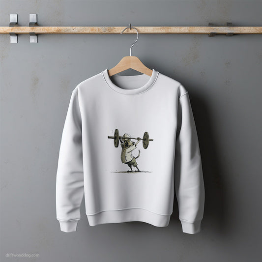 Labrador Retriever Dominating the Gym Sweatshirt – Unisex Sweatshirt for Dog Lovers