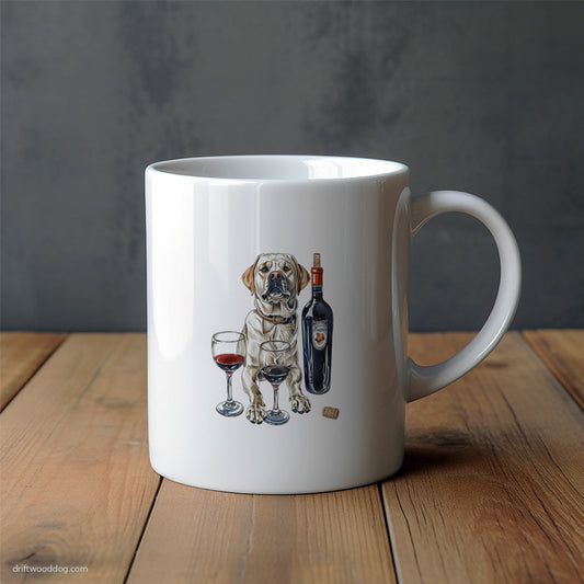 Labrador Retriever Tasting Wine Mug – Unique Dog Cups | Dog-Themed Mugs