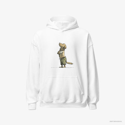 Golden Retriever Apologizing White Hoodie