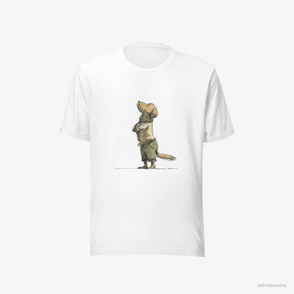 Golden Retriever Apologizing White T-Shirt