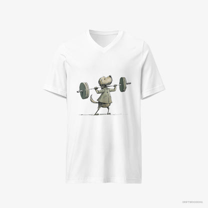 Golden Retriever Building Muscles White T-Shirt