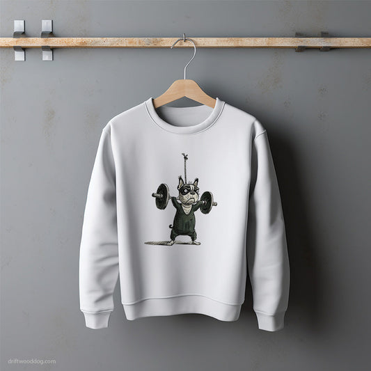 French Bulldog Powerlifting for Glory Sweatshirt – Unisex Sweatshirt for Dog Lovers