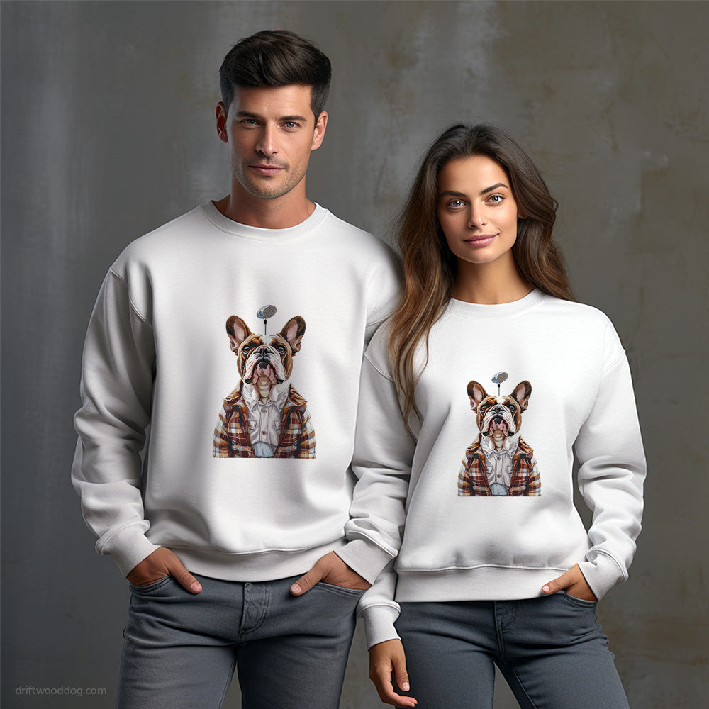 French Bulldog with Golf Fever Sweatshirt – Unisex Sweatshirt for Dog Owners