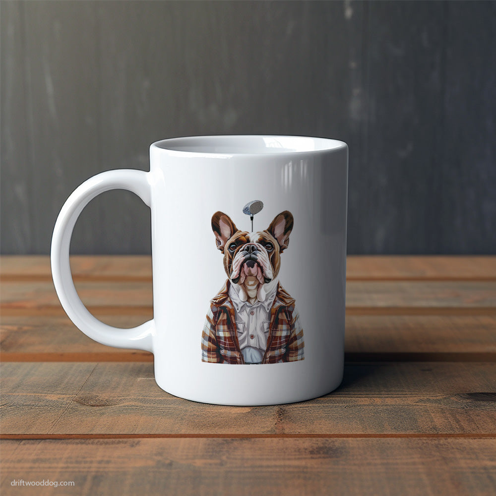 French Bulldog with Golf Fever Mug – Cute Dog-Themed Mugs | Perfect Gifts for Dog Lovers