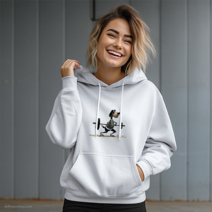 Dobermann Doing Deadlifts Hoodie – Dog Graphic Hoodie for Women