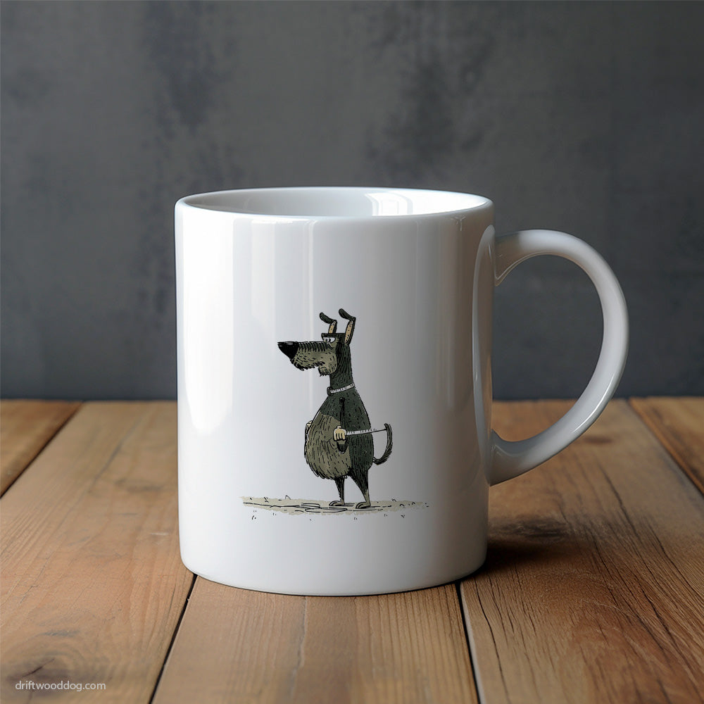 Cute Dobermann Being Angry Mug – Unique Dog Cups | Dog-Themed Mugs