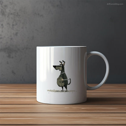 Cute Dobermann Being Angry Mug – Funny Dog Coffee Mugs | Quirky Canine Drinkware