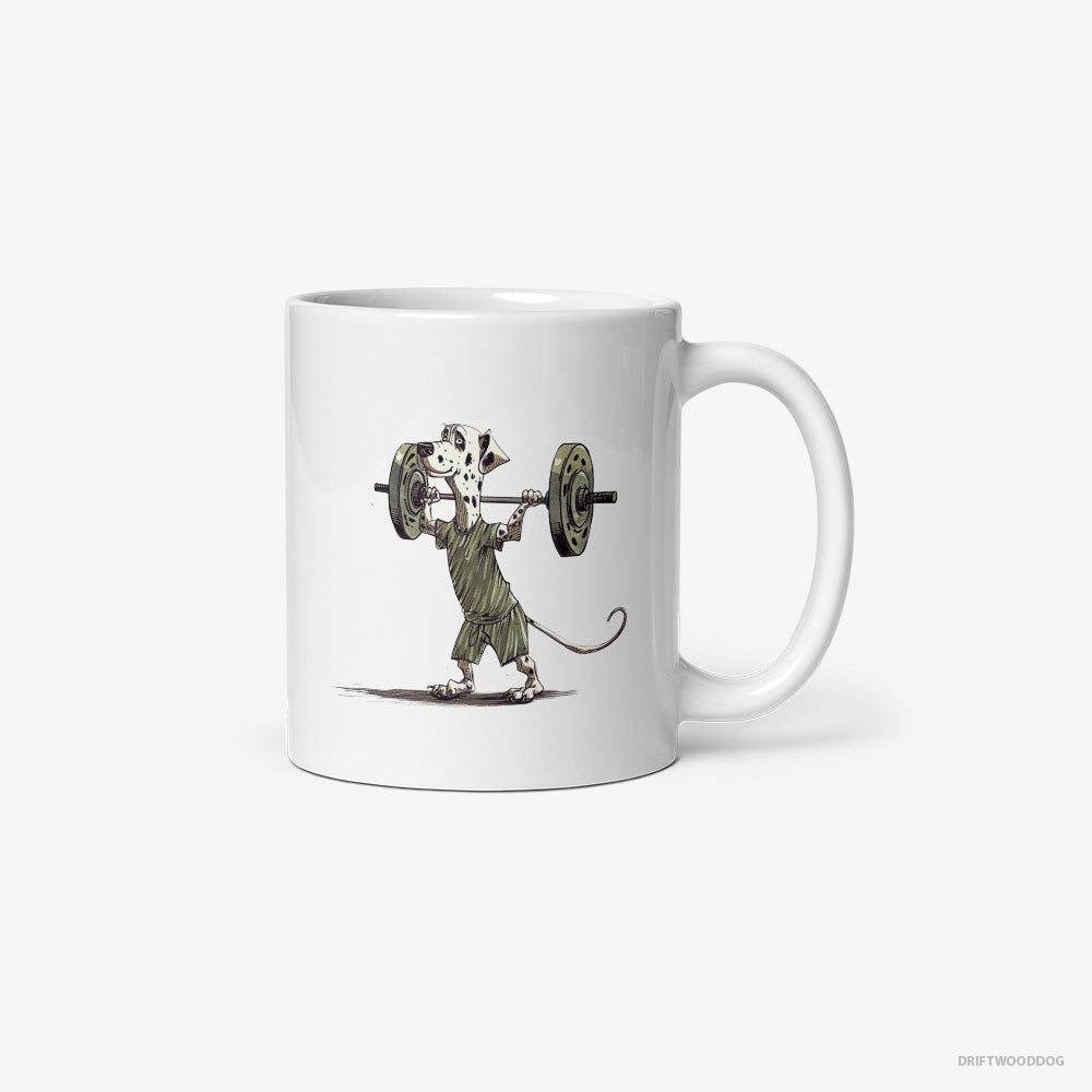 Dalmatian Setting Weightlifting Records Classic Mug