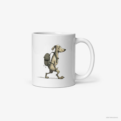 Dalmatian Going Hiking White Mug