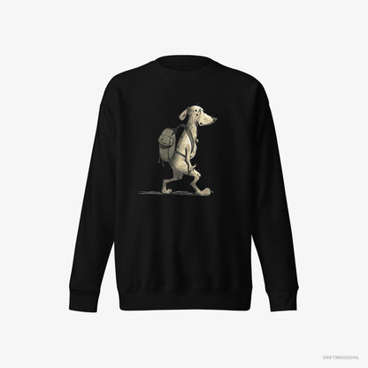 Dalmatian Going Hiking Black Sweatshirt