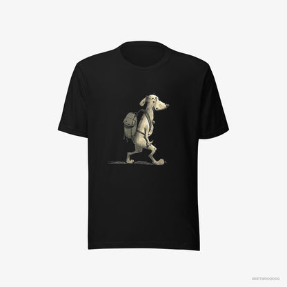 Dalmatian Going Hiking Black T-Shirt