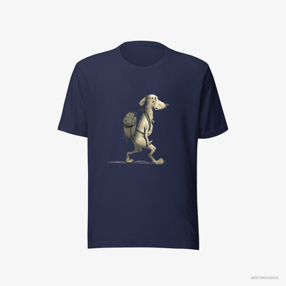 Dalmatian Going Hiking Navy T-Shirt