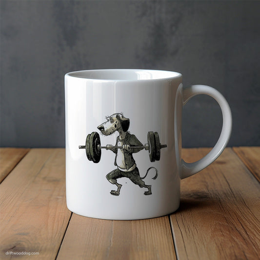 Dalmatian Training for Heavy Lifts Mug – Unique Dog Cups | Dog-Themed Mugs