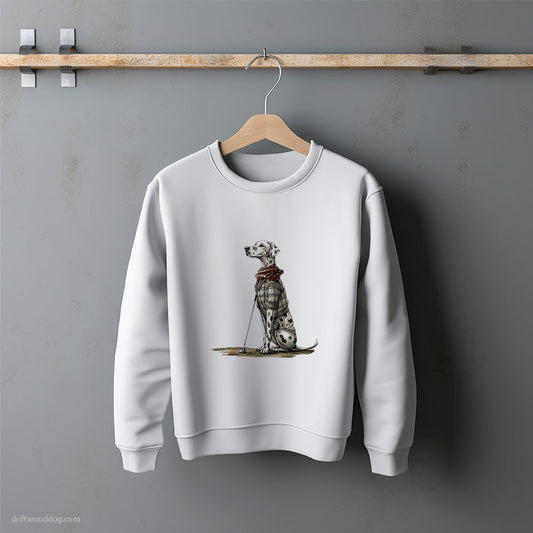 Dalmatian on a Golfing Spree Sweatshirt – Unisex Sweatshirt for Dog Lovers