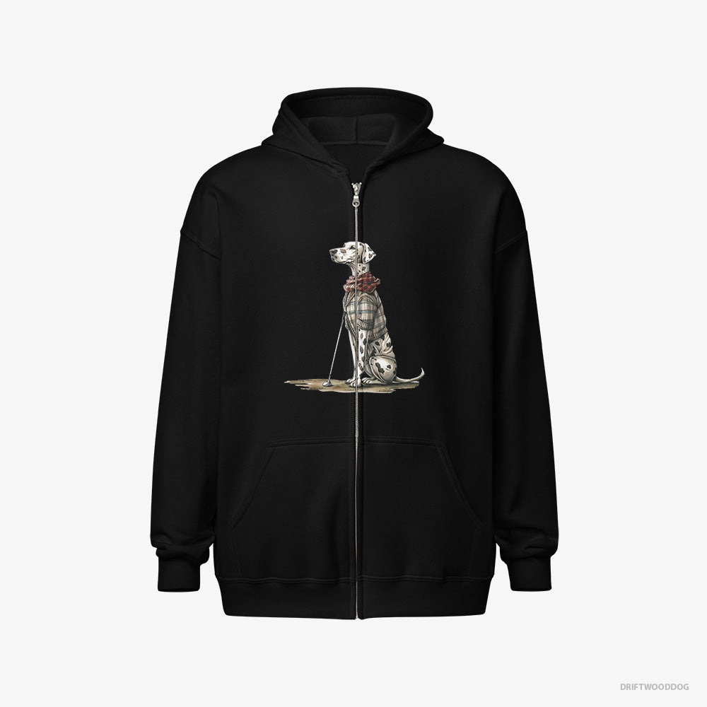 Dalmatian on a Golfing Spree Full-Zip Hoodie