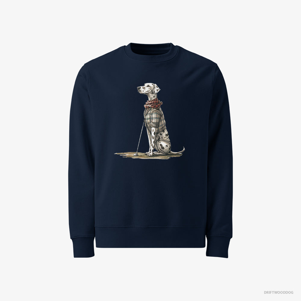 Dalmatian on a Golfing Spree – Men's Sweatshirt Navy – Classic