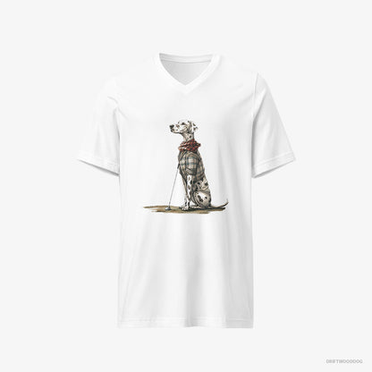 Dalmatian on a Golfing Spree White T-Shirt