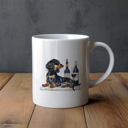 Dachshund Wine Lover at Heart Mug – Unique Dog Cups | Dog-Themed Mugs