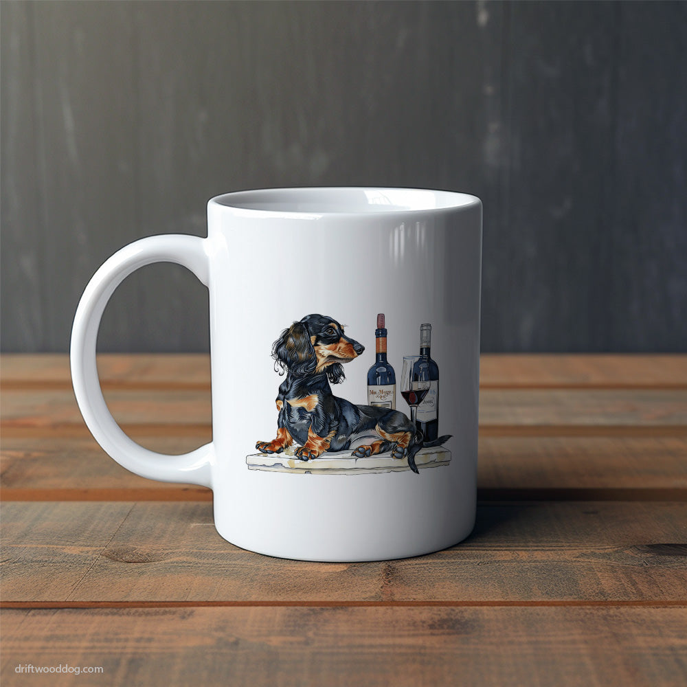 Dachshund Wine Lover at Heart Mug – Cute Dog-Themed Mugs | Perfect Gifts for Dog Lovers