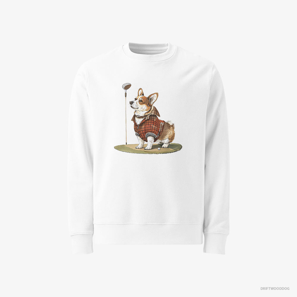 Corgi Focused on the Golf Game Classic Sweatshirt