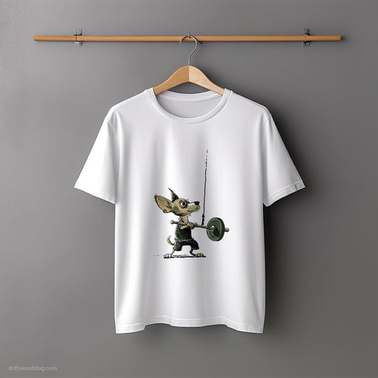 Chihuahua Smashing Lifting Goals T-Shirt – Unisex Tee for Dog Lovers