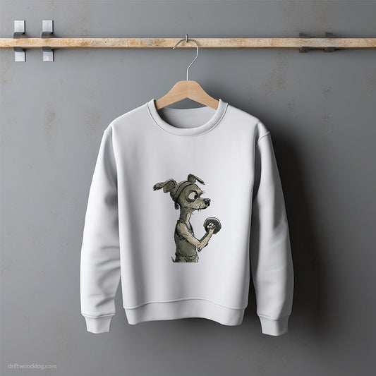 Funny Chihuahua Ready to Rule the Gym Sweatshirt – Unisex Sweatshirt for Dog Lovers