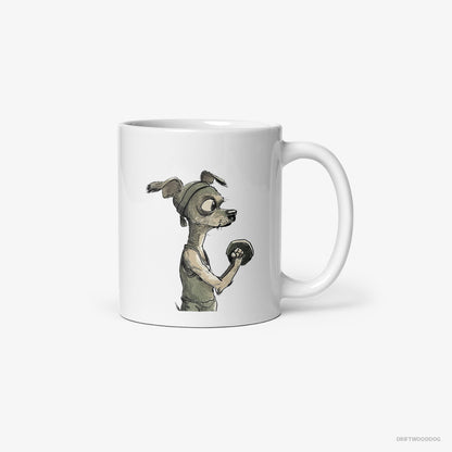 Chihuahua Ready to Rule the Gym White Mug