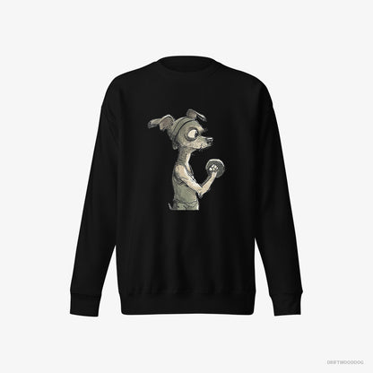 Chihuahua Ready to Rule the Gym Black Sweatshirt