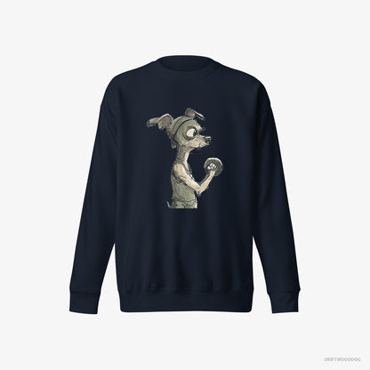 Chihuahua Ready to Rule the Gym Navy Sweatshirt