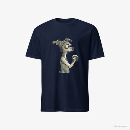 Chihuahua Ready to Rule the Gym Navy T-Shirt