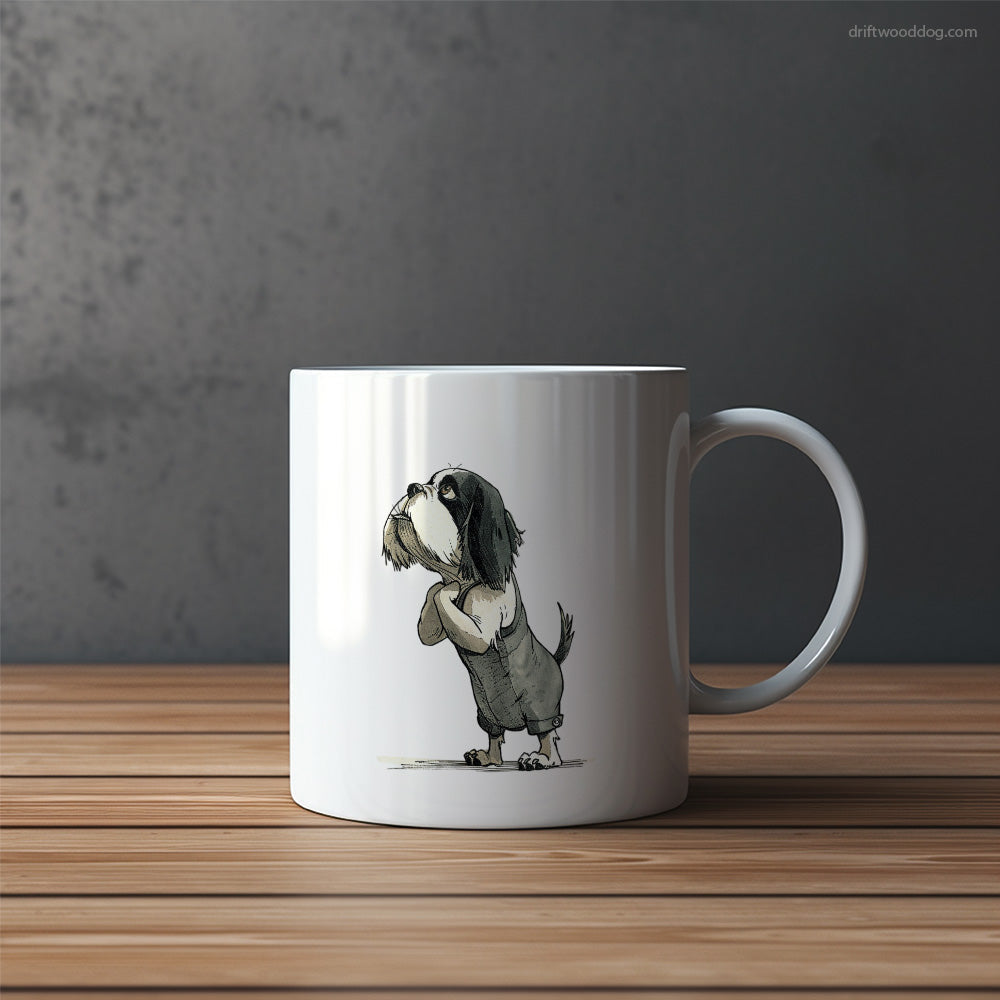 Funny Cavalier King Charles Spaniel Begging Mug – Funny Dog Coffee Mugs | Quirky Canine Drinkware