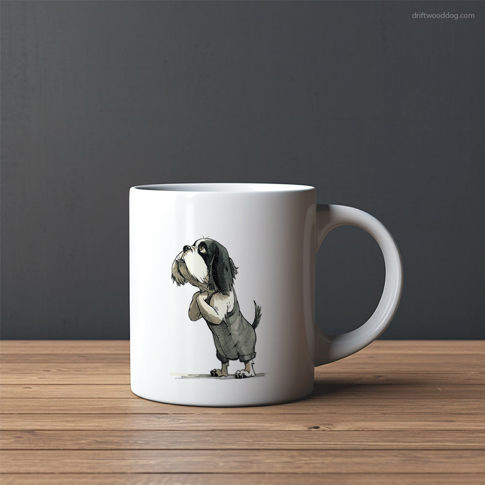 Funny Cavalier King Charles Spaniel Begging Mug – Custom Dog Mugs | Personalized Pet Mugs