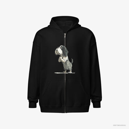 Cavalier King Charles Spaniel Begging Black Hoodie